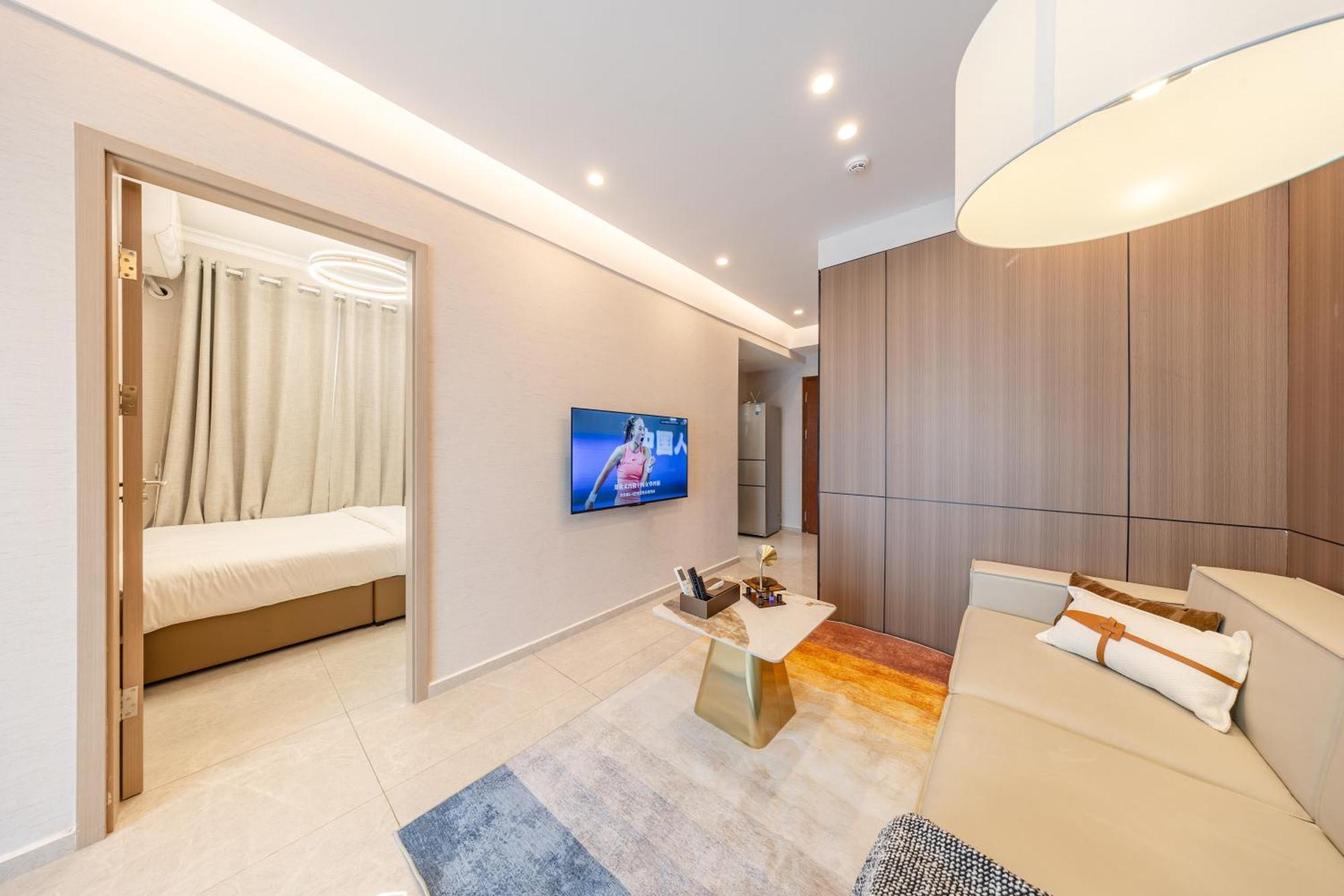 Boruisi Video And Audio Light House - Shenzhen Convention And Exhibition Center Gangxia Metro Station Aparthotel Exterior foto