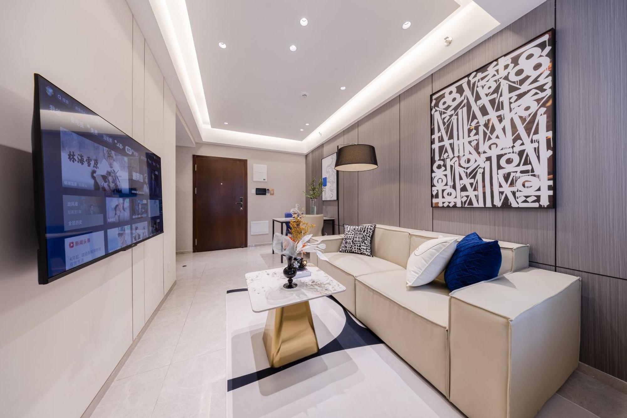 Boruisi Video And Audio Light House - Shenzhen Convention And Exhibition Center Gangxia Metro Station Aparthotel Exterior foto