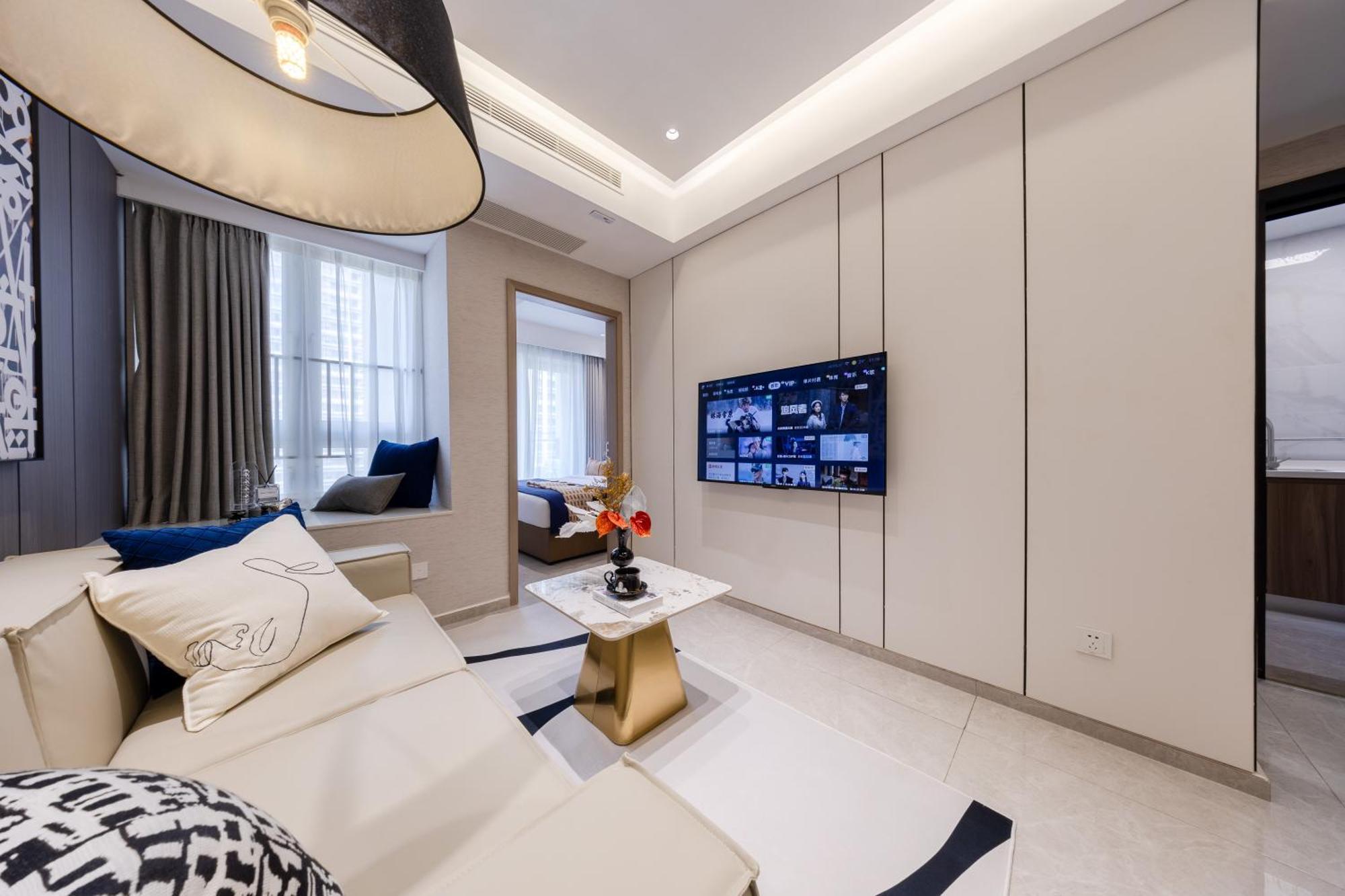 Boruisi Video And Audio Light House - Shenzhen Convention And Exhibition Center Gangxia Metro Station Aparthotel Exterior foto